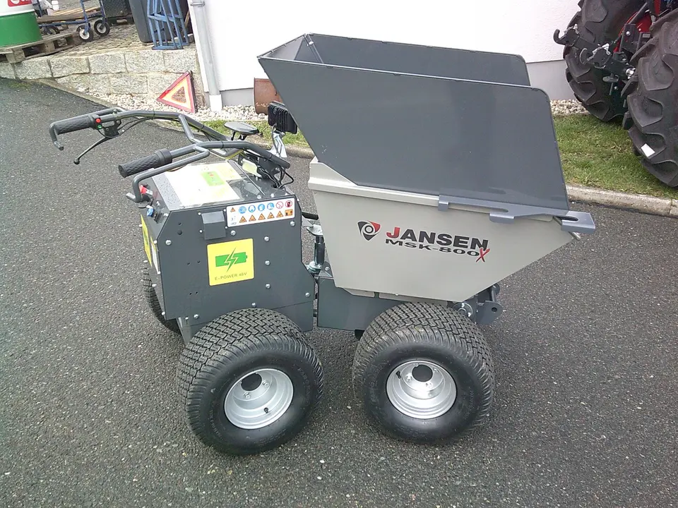 Motorschubkarre Jansen MSK-800X, 800W E-motor, 4x4, ALLRAD
